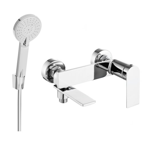 Mexen Zero R40 bateria wannowa z zestawem prysznicowym, chrom - 7113R40-00