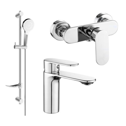 Mexen Milo DF05 zestaw prysznicowy, chrom - 71304DF05-00
