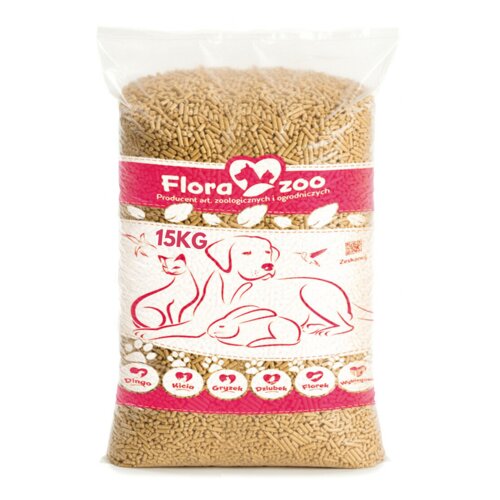 Żwirek drewniany dla kota FLORAZOO KICIA 15kg