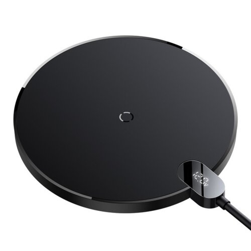 Ładowarka indukcyjna BASEUS Digital LED 15W Czarny Qi