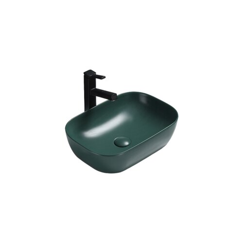 Mexen Rita umywalka nablatowa 45 x 32 cm, zielona ciemna mat - 21084547