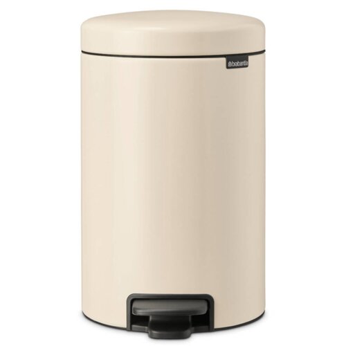 Kosz na śmieci z pedałem BRABANTIA NewIcon 149924 wyjmowane wiadro, nie przepuszcza zapachów, stal 12L Beżowy