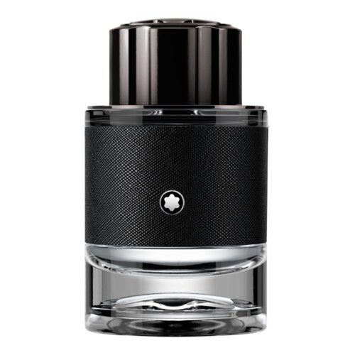 Na zdjęciu widoczna jest butelka perfum o pojemności 60 ml, z czarnym, teksturowanym wykończeniem i charakterystycznym białym logo w kształcie gwiazdy na środku. Górna część butelki jest metaliczna i błyszcząca.