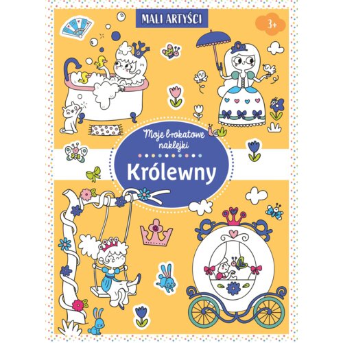 Moje brokatowe naklejki. Królewny