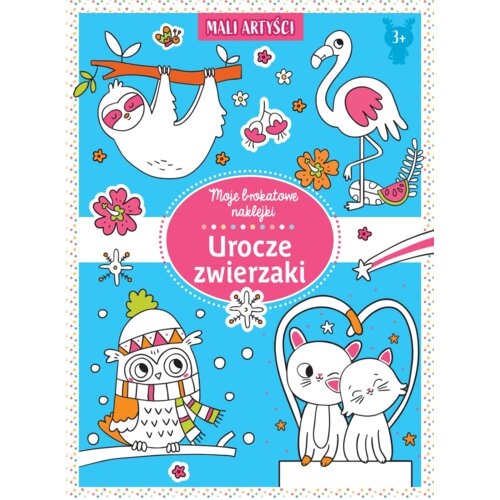 Moje brokatowe naklejki. Urocze zwierzaki