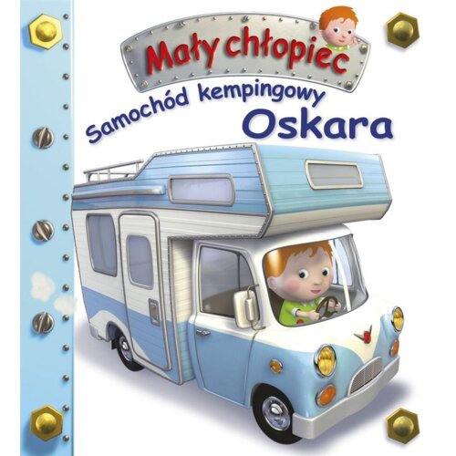 Samochód kempingowy Oskara. Mały chłopiec