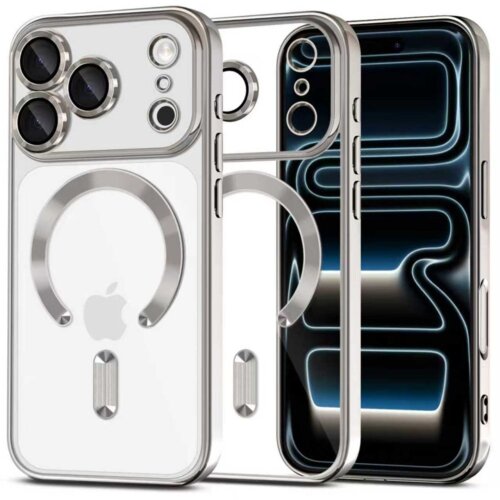 Etui TECH-PROTECT MagFlex MagSafe do Apple iPhone 17 Pro Przezroczysto-srebrny