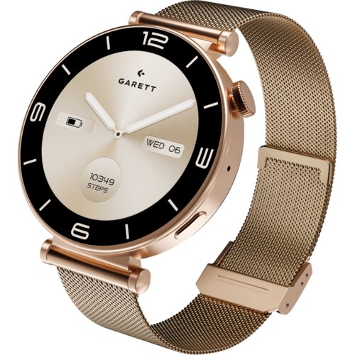 Smartwatch GARETT Rose Różowe złoto Mesh