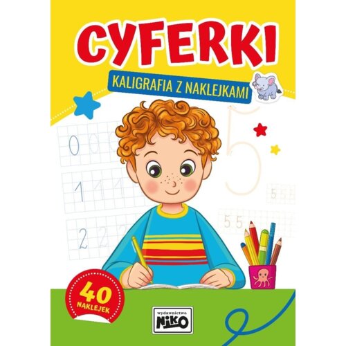 Cyferki - kaligrafia z naklejkami