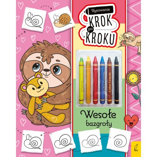 Rysowanie krok po kroku z kredkami. Wesołe bazgroły