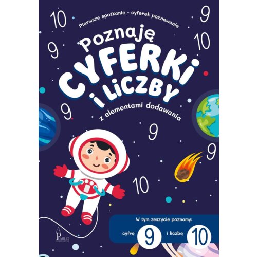 Poznaję cyferki i liczby 9,10 z elementami dodawania