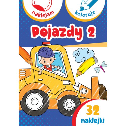 Pojazdy 2. Naklejam i koloruję