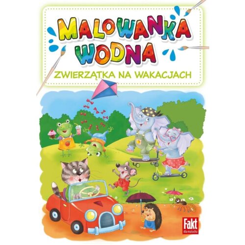 Zwierzątka na wakacjach. Malowanka wodna