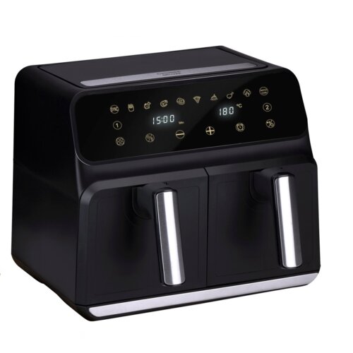 Air Fryer Frytkownica beztłuszczowa ALPINA 871125224012 8l z podwójnym koszem programator czasowy