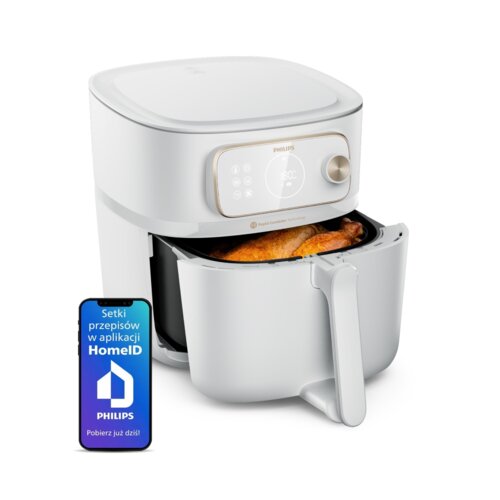 Air Fryer Frytkownica beztłuszczowa PHILIPS Ovi Smart 2.0 XXL HD9876/20 8.3l Wi-FI ponad 1000 darmowych przepisów