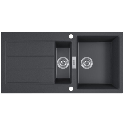 Zlewozmywak półtorakomorowy z ociekaczem FRANKE Sirius S2D 651-100 143.0618.681 Onyx 50x100
