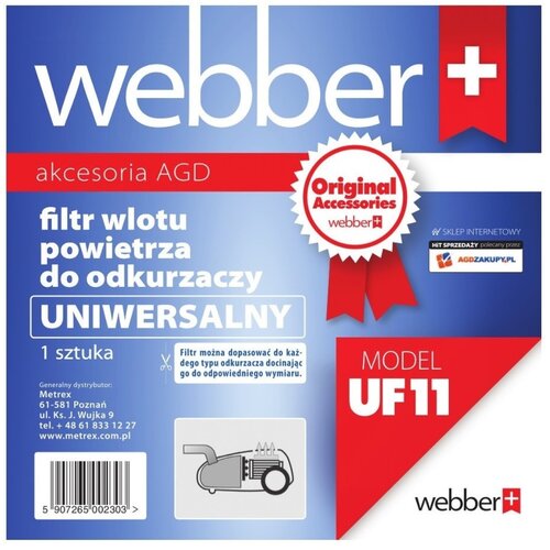 Filtr do odkurzacza WEBBER UF11 (1 sztuka)