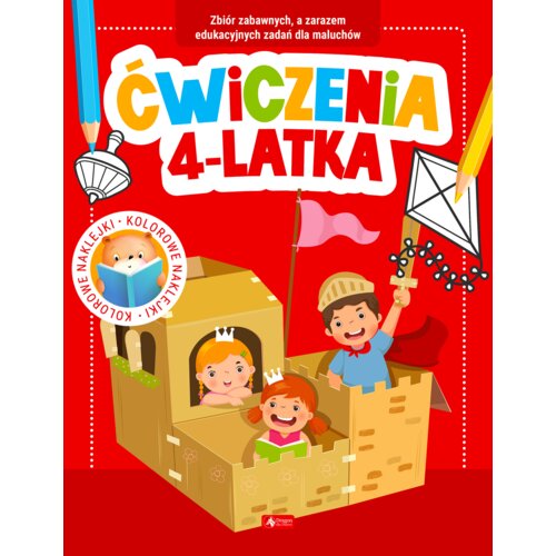 Ćwiczenia 4-latka z naklejkami Praca zbiorowa