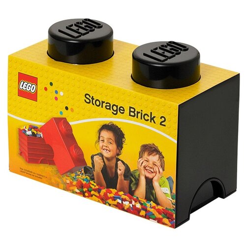 Pojemnik na LEGO klocek Brick 2 Czarny 40021733
