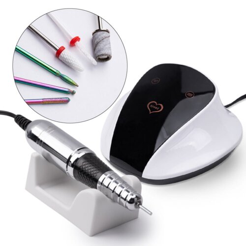 Frezarka do paznokci 68W No Name do manicure pedicure biała M18 45 000 obrotów