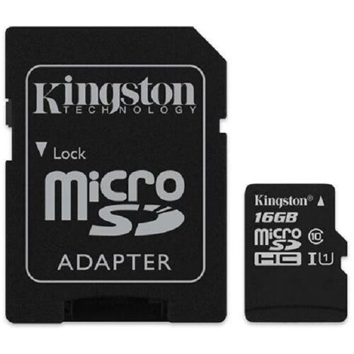 Karta KINGSTON Micro SecureDigital Class 10 (SDC10G2) 16GB + AdapterSD