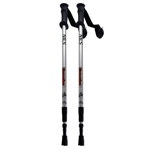 Kijki trekkingowe NILS EXTREME TK631 Czarno-srebrny