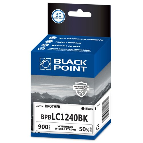 Tusz BLACK POINT do Brother LC-1240BK Czarny 15 ml BPBLC1240BK