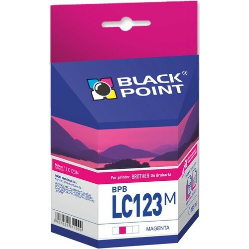 Tusz BLACK POINT do Brother LC-123M Purpurowy 10.5 ml BPBLC123M