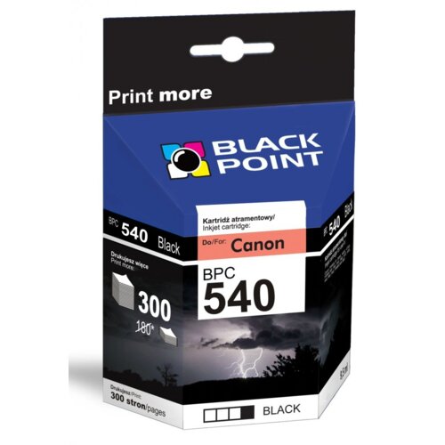 Tusz BLACK POINT do Canon PG-540 Czarny 9.5 ml BPC540