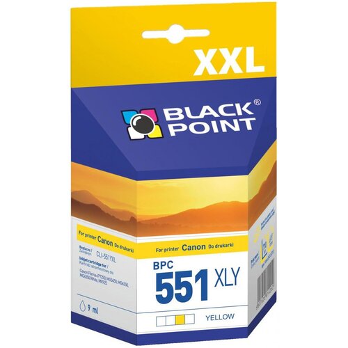 Tusz BLACK POINT do Canon CLI-551YXL Żółty 9 ml BPC551XLY
