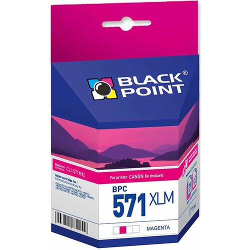 Tusz BLACK POINT do Canon CLI-571MXL Purpurowy 11 ml BPC571XLM