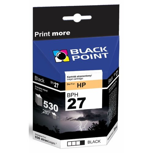 Tusz BLACK POINT do HP 27 XL C8727AE Czarny 20 ml BPH27XL