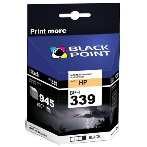 Tusz BLACK POINT do HP 339 C8767EE Czarny 32 ml BPH339
