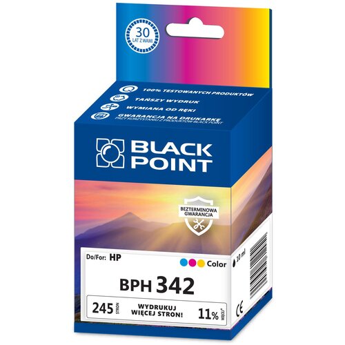 Tusz BLACK POINT do HP 342 C9361EE Kolorowy 10 ml BPH342