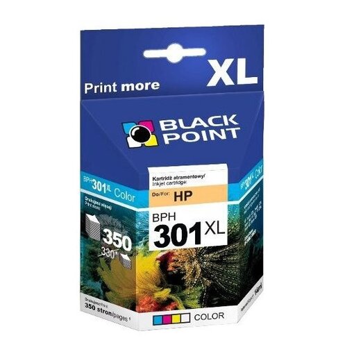 Tusz BLACK POINT do HP 301 XL CH564EE Kolorowy 14 ml BPH301XLC