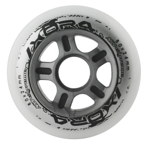 Kółka do łyżworolek NILS EXTREME 1630011 PU 80x24 82A (4 sztuki)