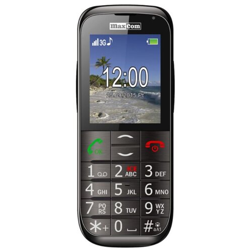 Telefon MAXCOM MM721 3G Czarno-srebrny