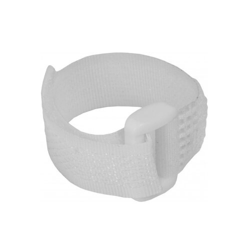 Opaski zaciskowe z rzepem DEDRA 11RB16311 Biały (5 sztuk)