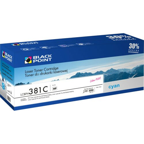 Toner BLACK POINT LCBPH381C Niebieski