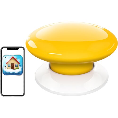 Kontroler FIBARO FGPB-101-4 ZW5 The Button wewnętrzny Żółty