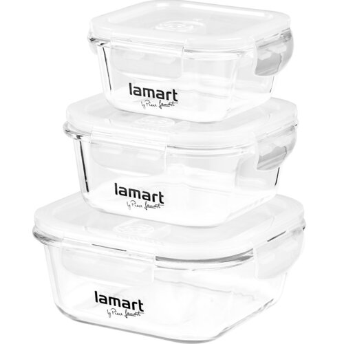 Zestaw pojemników na żywność LAMART Air LT6012 3 szt.