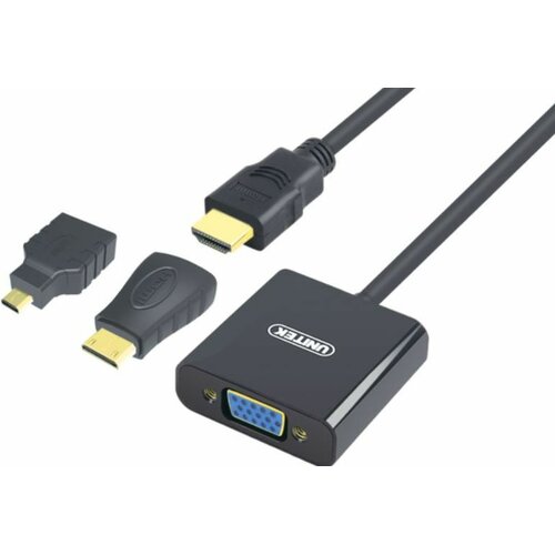 Adapter VGA - micro HDMI/mini HDMI UNITEK 0.2 m