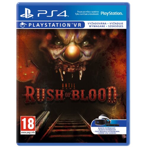 Until Dawn: Rush of Blood VR Gra PS4 (Kompatybilna z PS5)