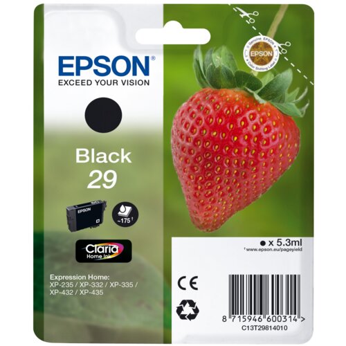 Tusz EPSON T2981 Czarny 5.3 ml C13T29814010