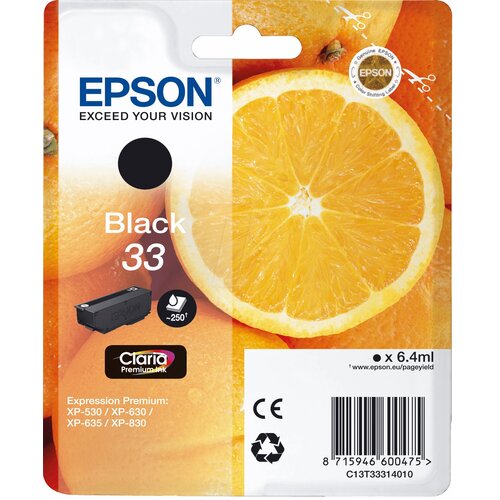 Tusz EPSON T3331 Czarny 6.4 ml C13T33314010