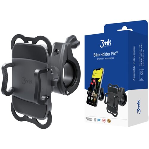 Uchwyt na telefon do roweru 3MK Bike Holder Pro Czarny