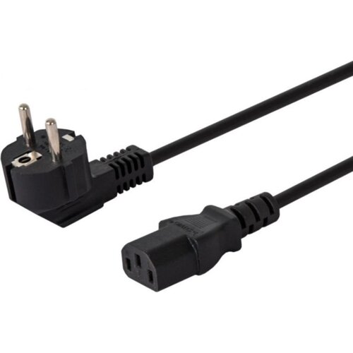 Kabel zasilający Schuko (kątowy) - IEC 320 C13 SAVIO 1.8 m