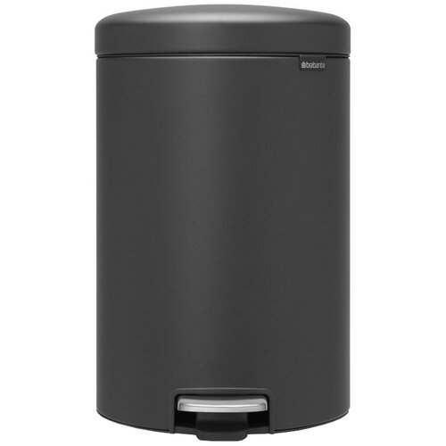 Kosz na śmieci z pedałem BRABANTIA 114182 NewIcon ciche zamykanie, przenośny 20L Szary