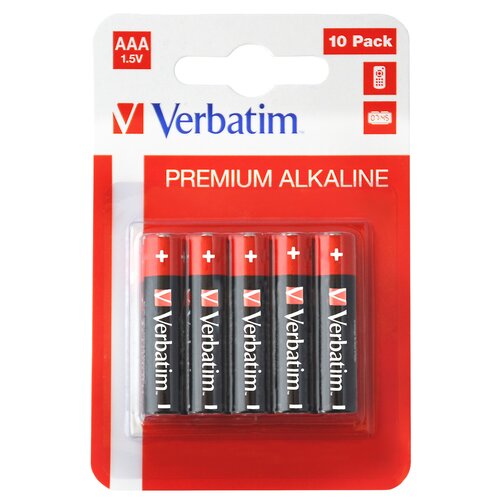 Baterie AAA LR03 VERBATIM Premium Alkaline (10 szt.)