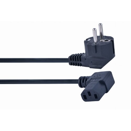 Kabel zasilający Schuko (kątowy) - IEC 320 C13 (kątowy) GEMBIRD 1.8 m